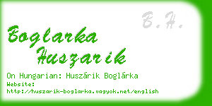 boglarka huszarik business card